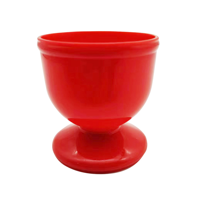 Directo de fábrica plástico huevo taza puesto comida restaurante práctico vino blanco nuevo simple portátil
