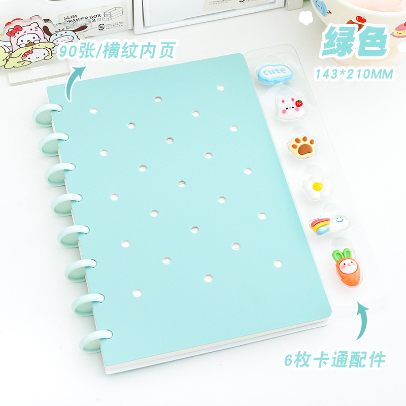 Transfronteriza dedicada a hongos agujero de botón libro de hoja A5 cuaderno B5 cuaderno de notas bobina libro de diario subfábrica