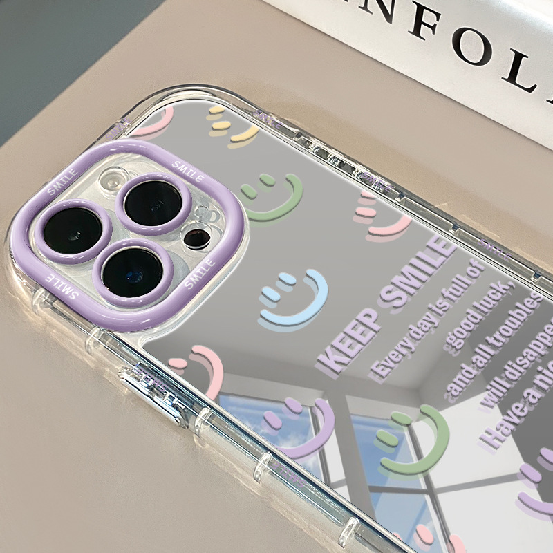 45g Weight Oppo, Vivo, iPhone Applicable Brands Tpu Letter Smiley Face Cartoon Style Cute Phone Cases Phone Accessories