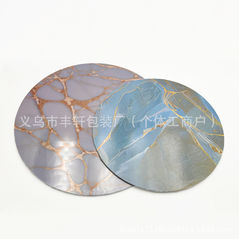 Fábrica directa 6 / 8 / 10 / 12 pulgadas pastel de lasana bandeja de papel 3mm almohadilla de mousse pastel de cumpleaños bandeja de papel