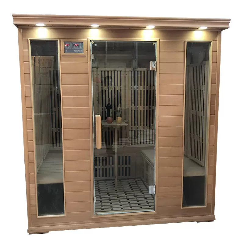 定制四人石墨稀汗蒸房移动汗蒸房木桑拿房家庭美容院移动桑拿浴箱
