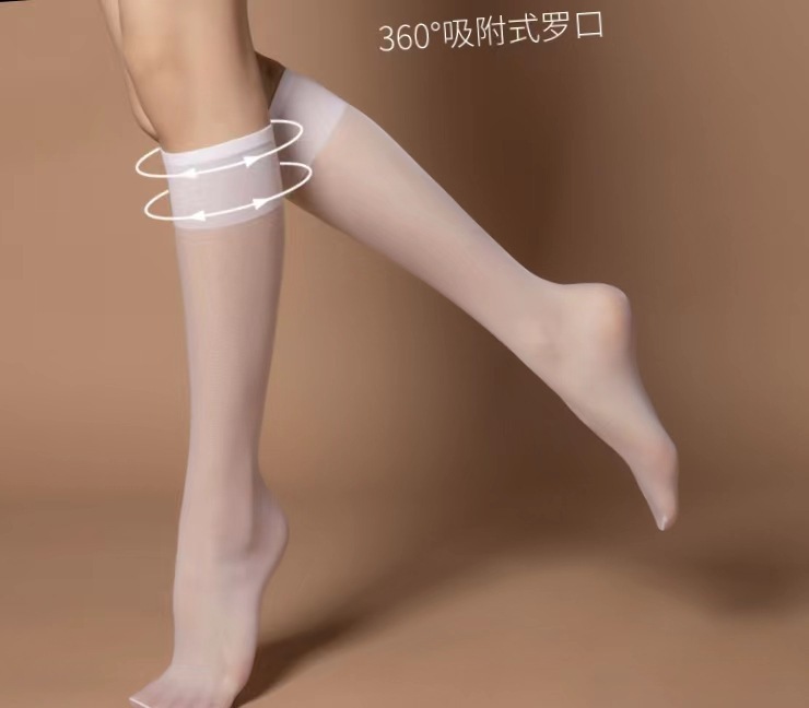 夏の大きいサイズの中筒のストッキングの女性の超薄のフックのやせた足の日本の黒い糸の半長い筒のすねのストッキングのメーカー|undefined