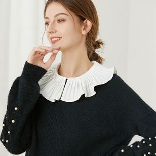 Lotus Leaf Fungus Decorative Collar Doll Collar Fake Collar White Lace Shawl Sweater Decorative Collar Collar