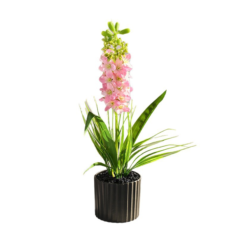 Nuevo estilo transfronterizo jacinto pequeño bonsai flor de simulación creativa decoración de estudio fotográfico para el hogar decoración planta verde artificial en maceta