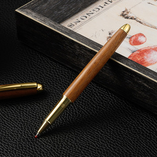 Redwood Brass Ball Pen Metal Ballpoint Pen Sandalwood Signature Pen Wooden Pen Gel Pen Business Gift Pen