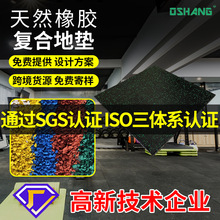 功能性塑胶地垫健身房地垫哑铃杠铃家用抗震降噪运动地板健身地垫