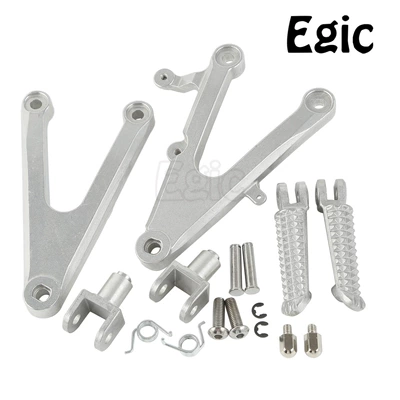 Motorcycle Suitable for Yamaha Yzf R1 2002-2003 Front Pedal Assembly Pedal Bracket (Motorcycle pedals) - matte-silver