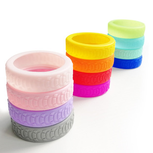 Suitcase Silicone Anti-Collision Wheel Cover Suitcase Wheel Noise Reduction Anti-Slip Protective Cover Silicone Wear-Resistant Wheel Protective Cover
