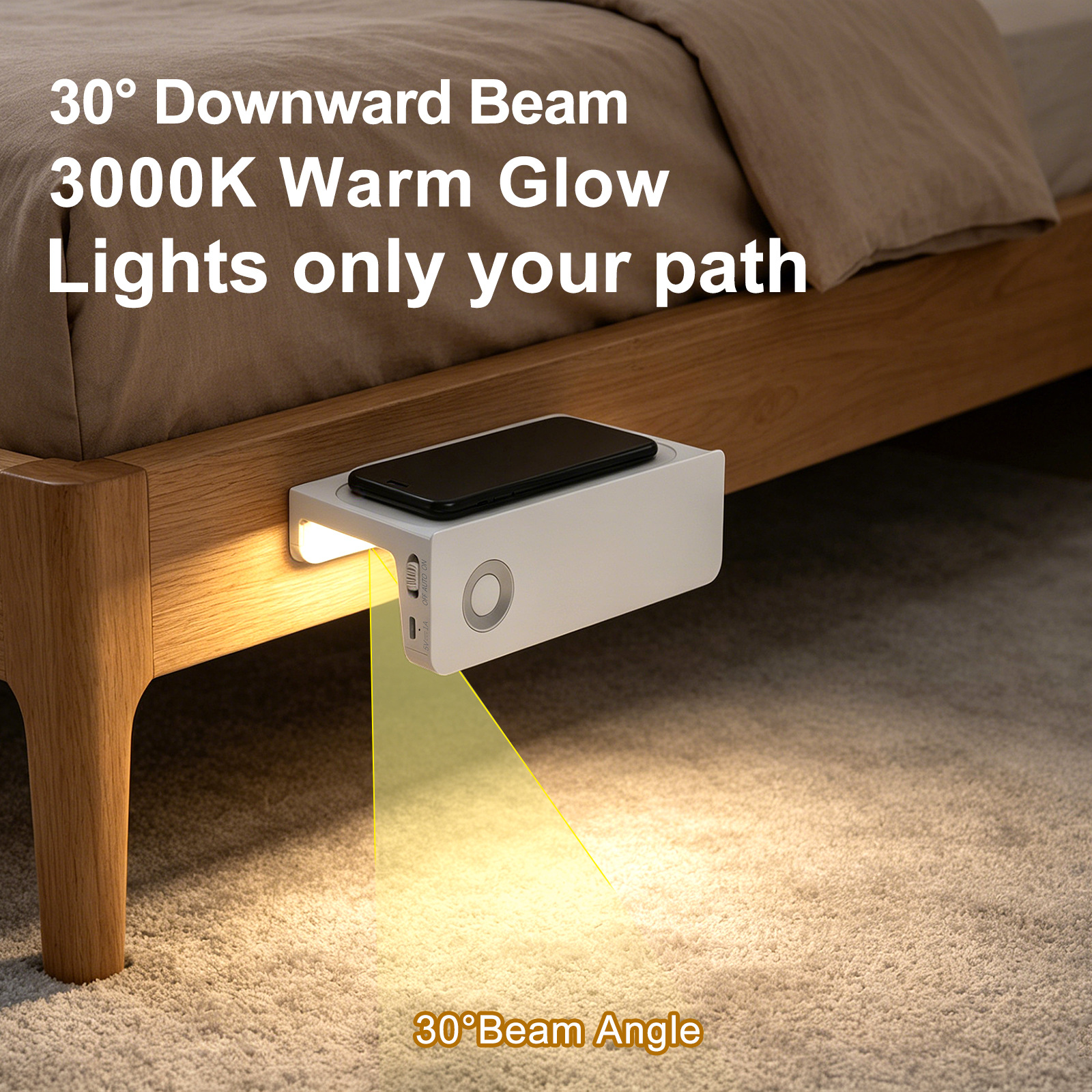 Luz para armario con sensor de movimiento e iluminación nocturna_voghion.com