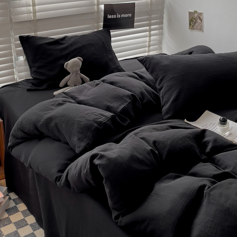 쿨 블랙 [매우 부드럽고 피부 친화적이며 알몸으로 자도 좋음]