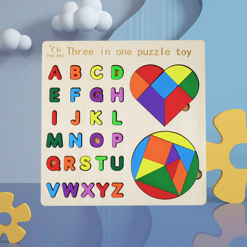 Fabricante Tetris Puzzle para niños Variedad Rompecabezas Educación temprana Pensamiento Entrenamiento Juguetes de madera