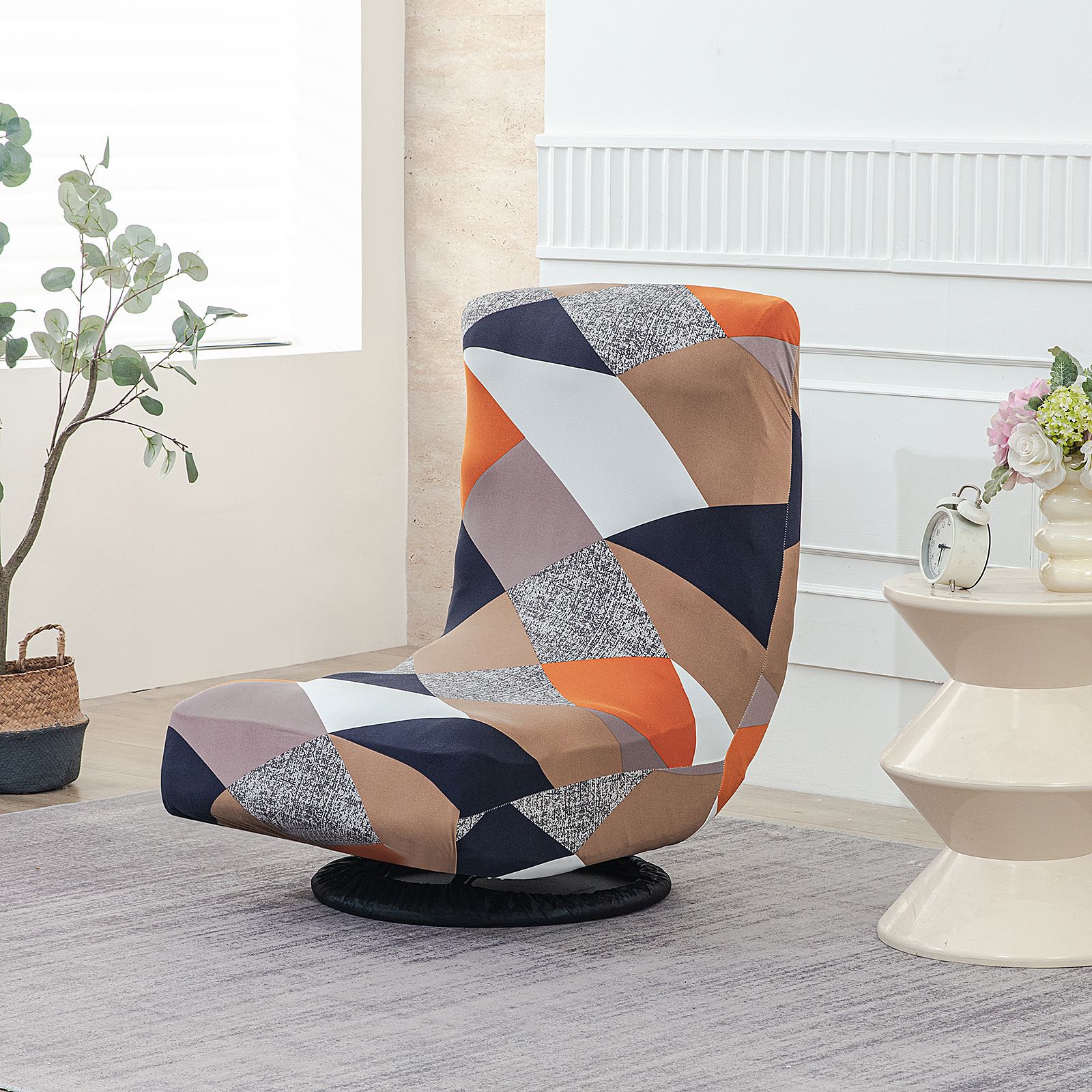 Elastic Armless Single Leisure Sofa Cover Full Cover Cushion Towel Children's Small Stool Single Folding Lazy Sofa