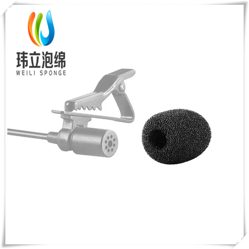 领夹式麦克风采访录音话筒绵网课收音麦户外手机单反相机通用咪罩