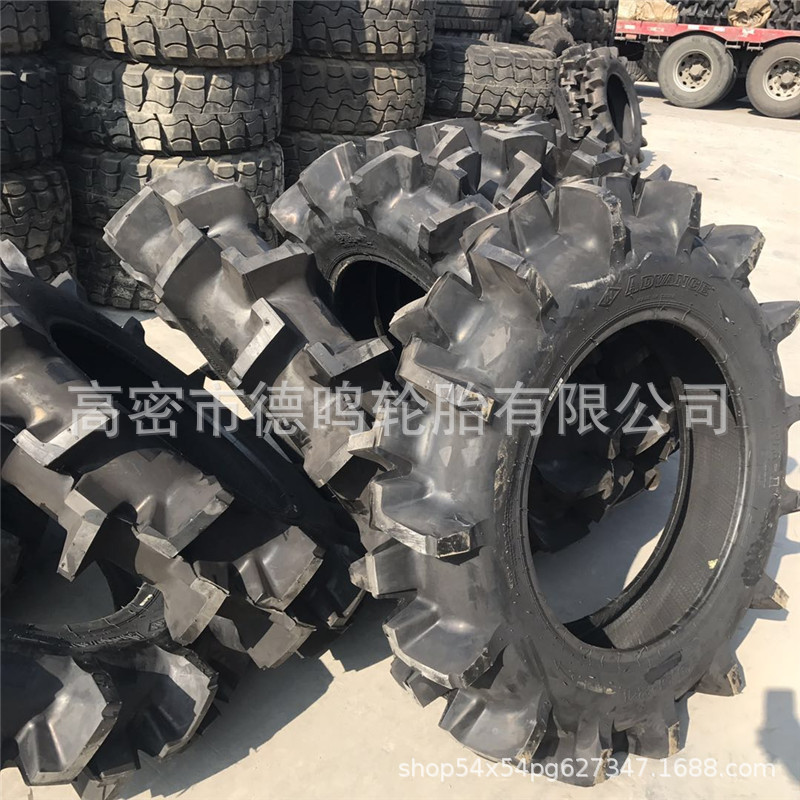 Entrega de la fábrica campo de arroz agrícola alta flor espiga patrón 9.5-24 tractor neumático