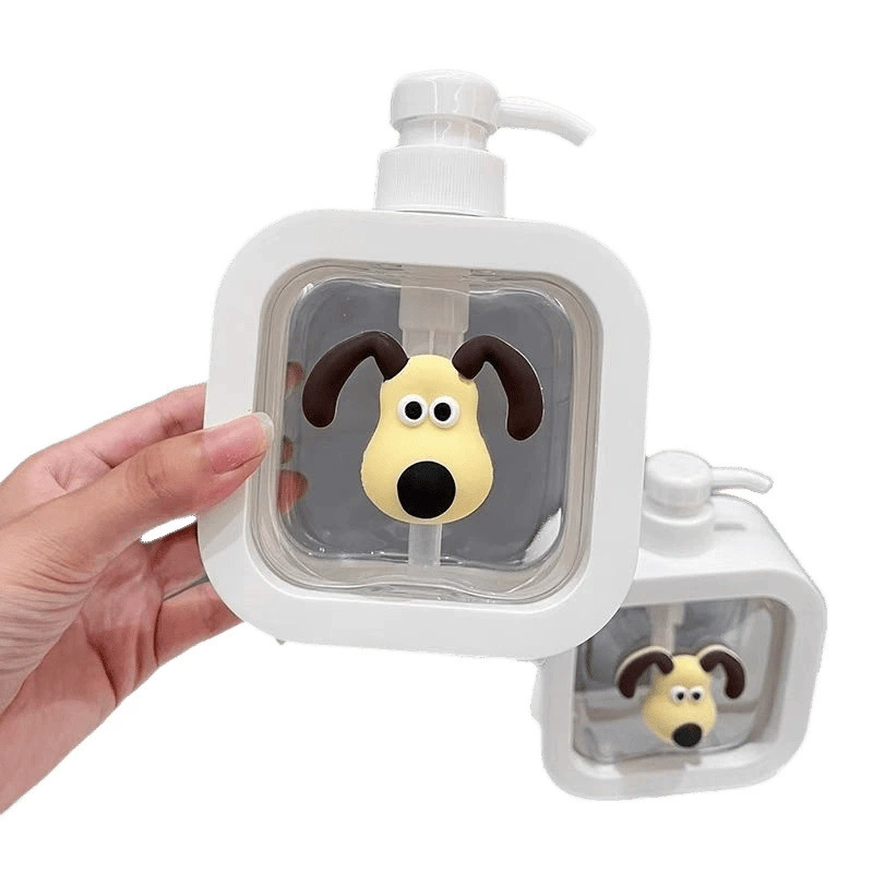 Cartoon capacious bottle, hand sanitizer, shower gel, shampoo, hard cover