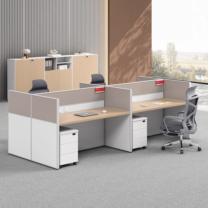Screen Staff Desk Simple Modern 4 Double Partition Staff Desk Combination Financial Room 6 Person Booth Table