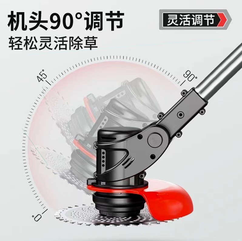 批发进口电动割草机充电式草坪机小型家用除草机多功能打
