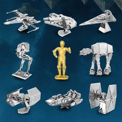 鋼魔像批發星球戰爭系列 愛拼金屬拼圖 3D免膠立體手工DIY拼裝