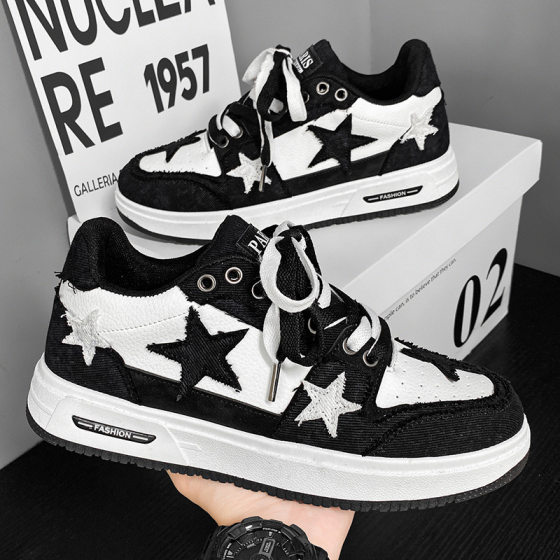2024 Men's Shoes Spring and Summer Niche Original All-match Skate Shoes Korean Style Fashion Casual Sports Star Trendy Shoes for Teenagers