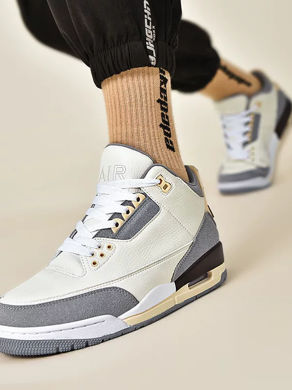 ✅Оптовая фабрика Putian Shoes Factory Чистый оригинальный ярлык AJ3 Fujiwara Hiroshi мужские кроссовки белый Cement Sunset Gradient Smiling Nike Official
