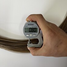 哑光棕色深枯草色中硬翻板钩可视钓鱼线海钓线绑钩线编制线做套线