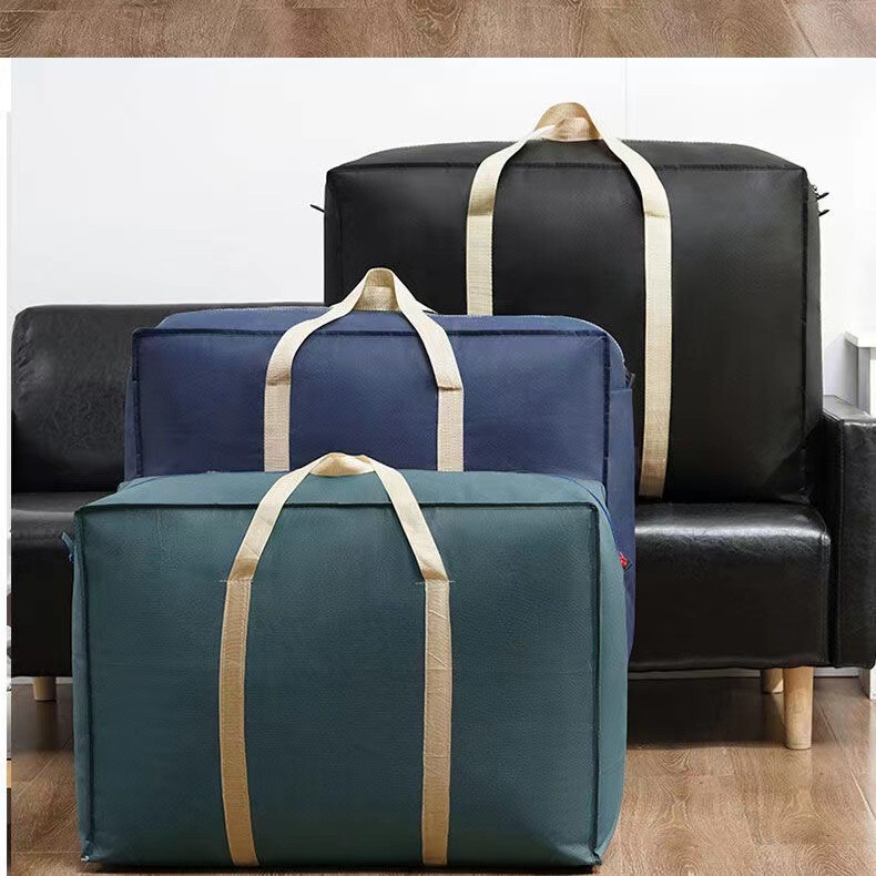 Woven bag moving packing bag extra large luggage bag moisture-proof storage bag quilt clothes bag handbag non-woven fabric