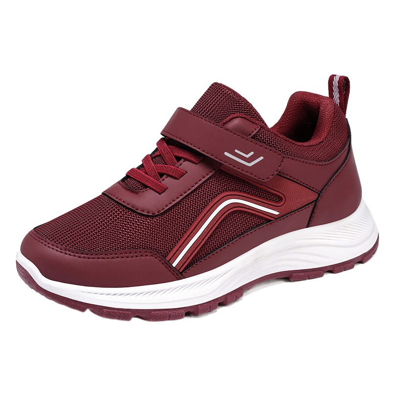 Zapatos de mujer, zapatos para caminar para parejas de primavera, zapatos deportivos cómodos de suela blanda, zapatos para madres de mediana edad y mayores, zapatos casuales de malla transpirable