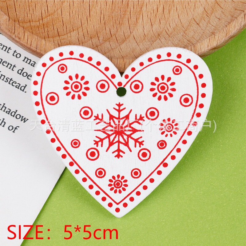 Factory Direct Sales Crafts Creative Wooden Christmas Gifts Interior Decorations Home Pendants DIY Accessories