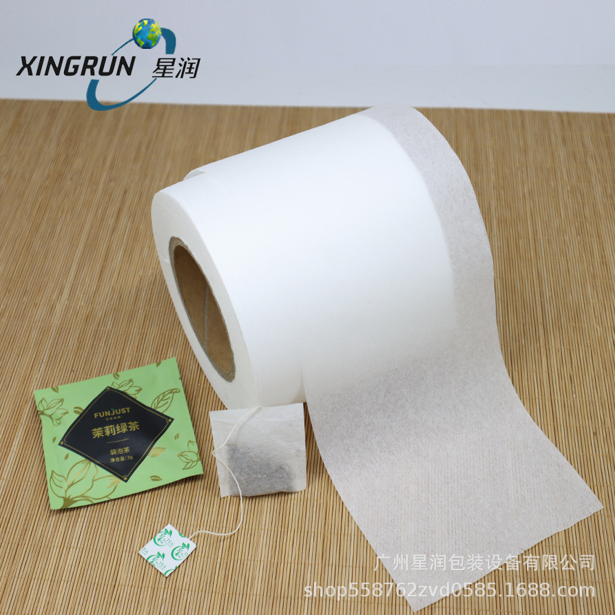 进口原浆滤纸包装卷膜包材 16.5克 21克 30克本色白色滤纸卷膜