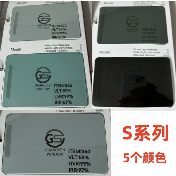 A Whole Roll of Car Window Film, Sun Protection Film for Front Windshield, Heat Insulation Film, Explosion-Proof Car Glass