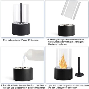 Indoor Small Outdoor Alcohol Fireplace Lamp Household Heating Fireplace Desktop Real Firetabletop Fire Pit