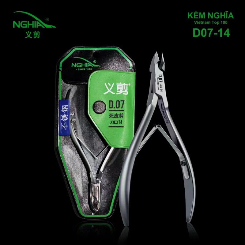 NGHIA Vietnam righteous scissors D07 dead skin scissors nail salon small knife edge repair hand dead skin scissors nail tools