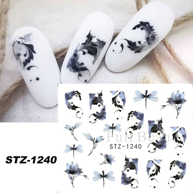国境を越えたネイルアート透かしシール秋のカエデのネイルシール透かしネイルシール卸売りnail|undefined