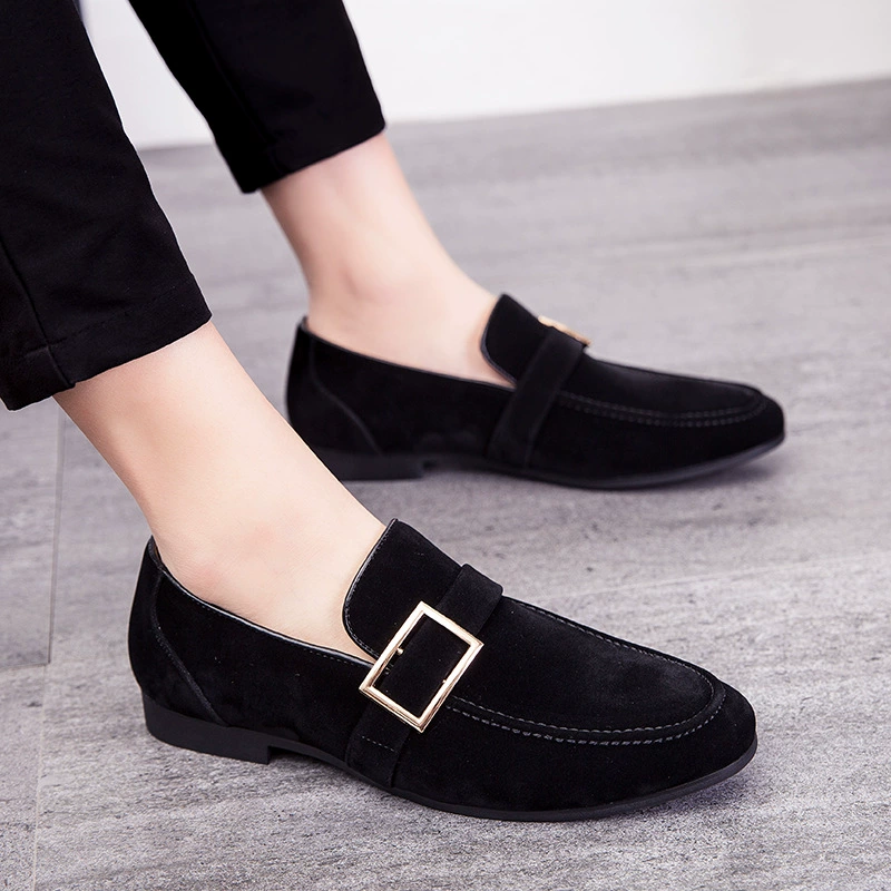 2023 осенне-зимние новые мужские официальные деловые остроносые маленькие кожаные туфли Европа и США повседневные кожаные туфли в стиле ретро на флисовой подкладке через границу