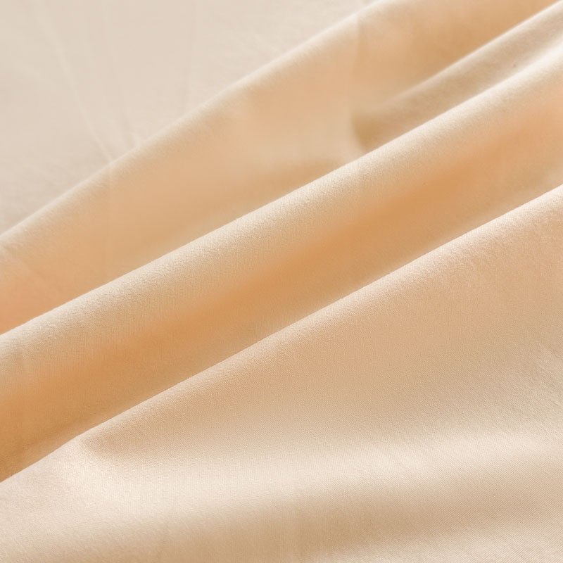 2025 nuevo estilo japonés color sólido viento sin impresión tipo A leche algodón lavado súper suave sábana de una pieza funda de almohada