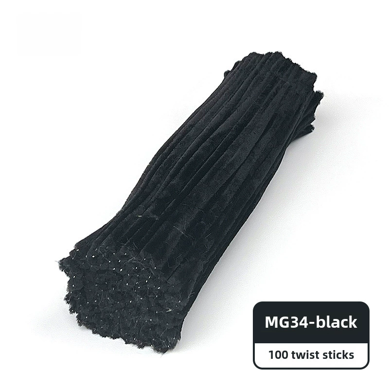 Encrypted twist rods (MaoGun) DIY craft pipe cleaners, ultra‑dense, multi‑color sets (about 100 pcs)