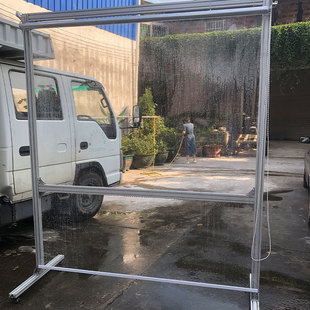 ▽ Waterproof Roller Shutter Fully Transparent Pvc Plastic Air-Conditioning Partition up and down Lift Insulation Dustproof Wind and Rain Protection Balcony Kitchen
