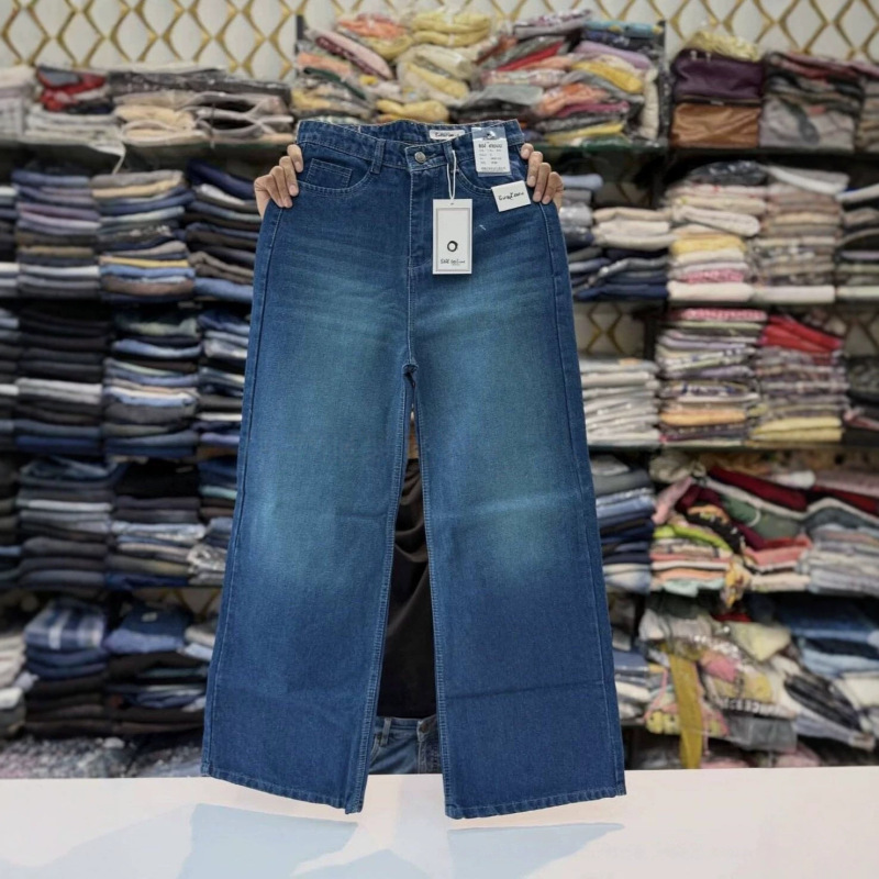 Women jeans high quality straight-leg women's jeans wide-leg pants factory wholesale