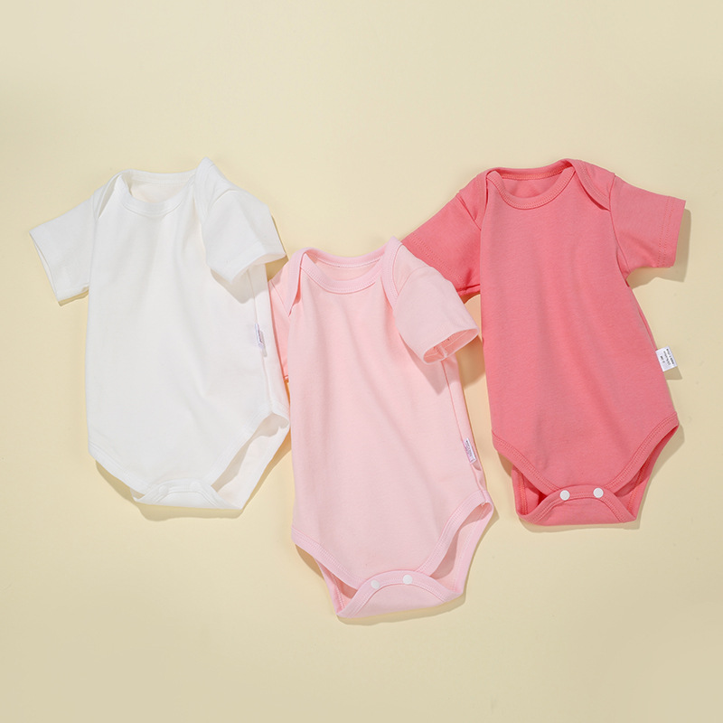 跨境亚马逊新生儿衣服夏季女宝宝包屁衣哈衣baby爬服婴儿连体衣|ms