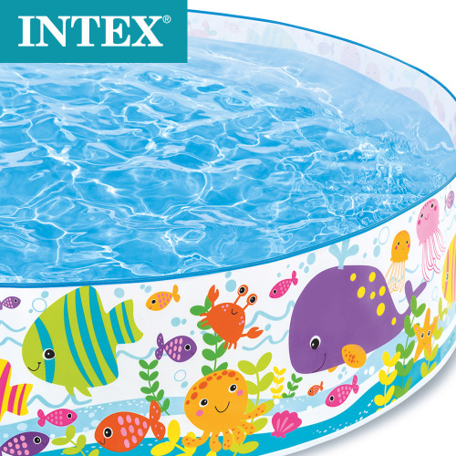 INTEX56452 Ocean Park Hard Plastic Pool Medium Hard Plastic Family Swimming Pool Round Children's Pool
