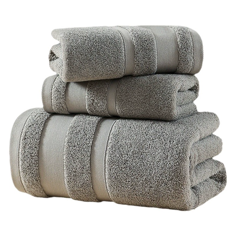 Хлопковое банное полотенце, 3-х частей, мягкое впитывающее полотенце, ванная комната, кухня, полотенце для рук, внешняя торговля, трансграничный полотенце, костюм