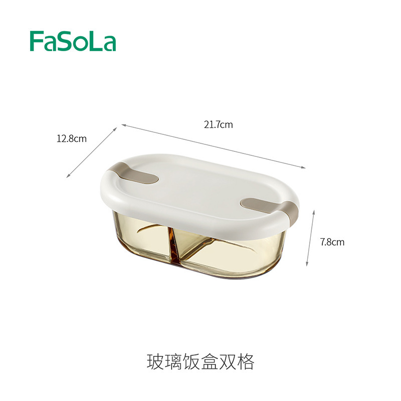 電子レンジ対応ガラス弁当箱、学生・会社員専用弁当箱、蓋付き、鮮度保持、仕切り弁当箱|undefined