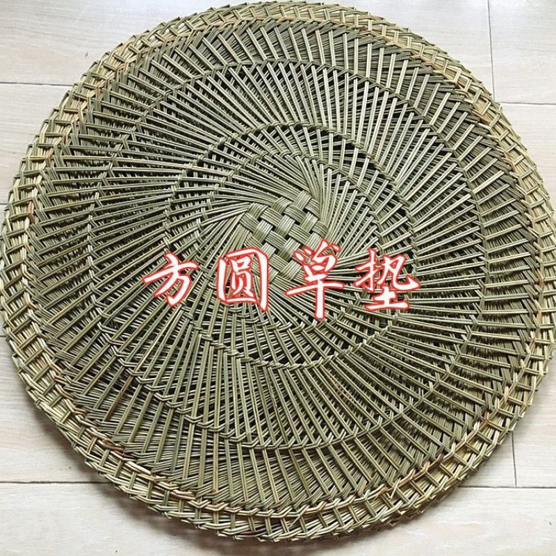 Al por mayor bolos al vapor almohadilla de aguja suelta almohadilla de hierba redonda tejida a mano destilada cabeza de jaula pequeña almohadilla de bolos de jaula