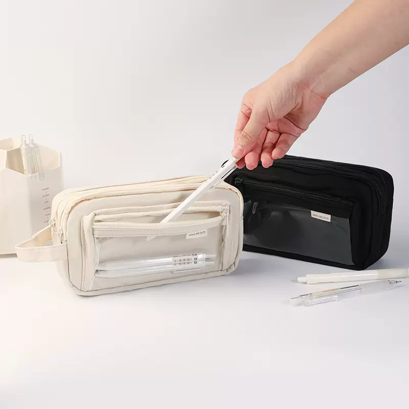 透明痛包笔袋ins高颜值大容量学生文具盒初中生高级感铅笔盒女生