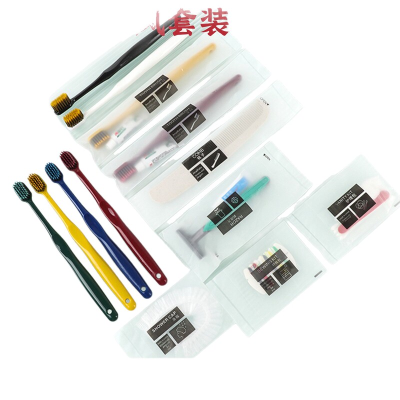 加厚一次性洗漱用品套装拖鞋一次性牙刷带牙膏星级酒店专用待客|undefined