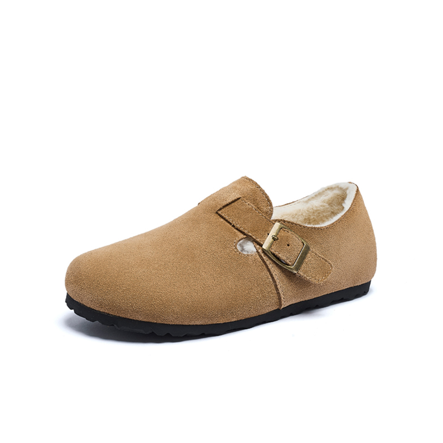 Augu Lion Deng Xiaoping Boccan zapatos de invierno para mujeres 2025 nuevo todo incluido con suela gruesa botas de nieve bajas