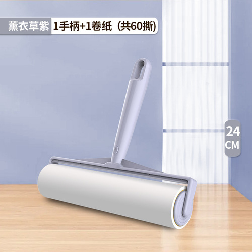 Large lint-sticking paper roll replacement lint-sticking roller household floor pet clothes dehairing brush dust-sticking paper