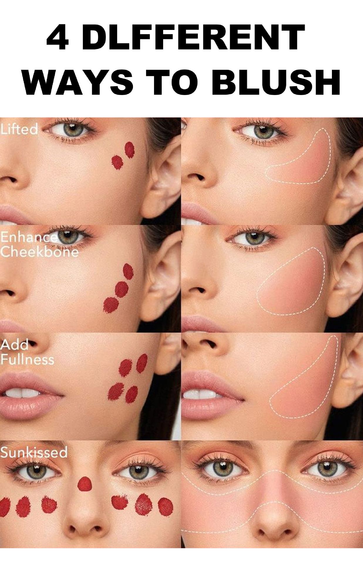 Cross-border liquid blush Contouring HANDAIYAN Natural Modification Easy to color matte Blush Liquid Blush Blush undefined