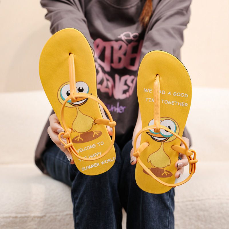 Sandalias romanas para mujer, sandalias de moda, planas, antideslizantes, transfronterizas, chanclas 2025, zapatos de playa, planas con tacón