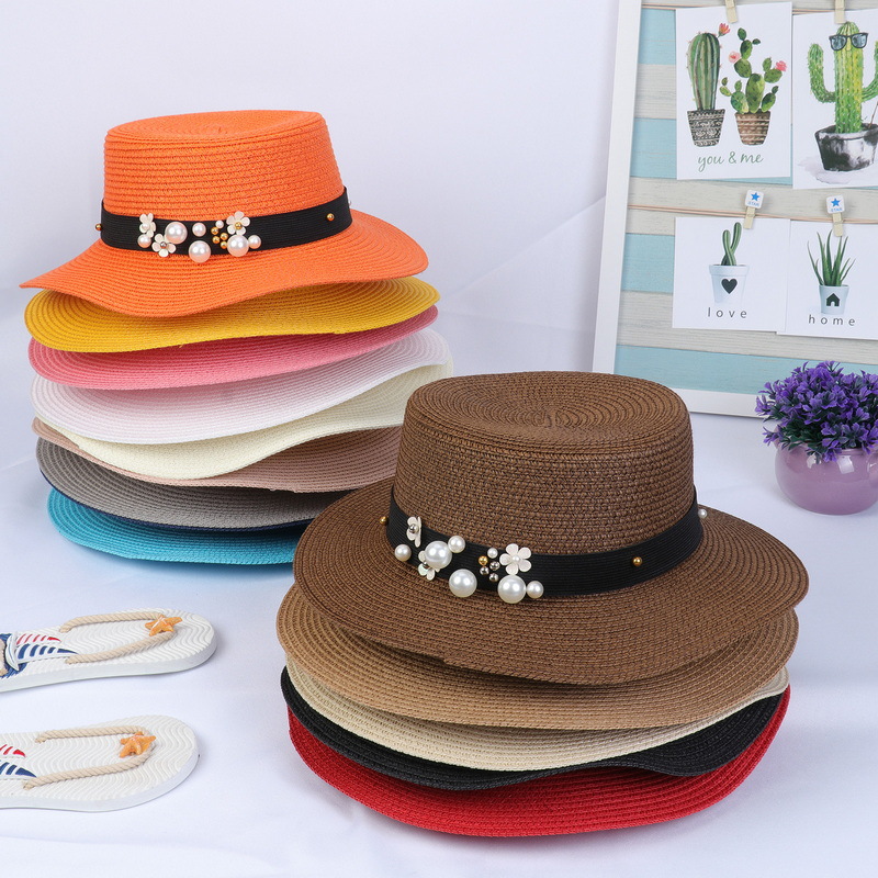 Women's Elegant Color Block Flower Big Eaves Fedora Hat display picture 2